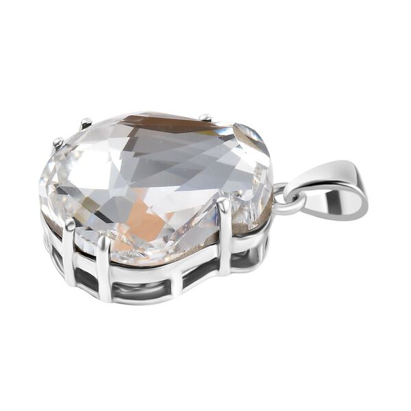 J Francis gefertigt mit SWAROVSKI- Weißer Swarovski Kristall Anhänger image number 5