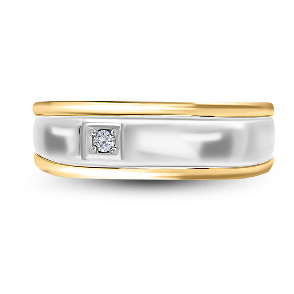Diamant Ring 925 Silber Bicolor
