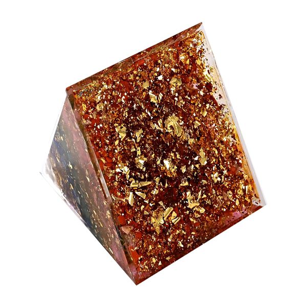 LIVMORE Kristall Pyramide Dekoration aus Kristall und Resin, 6cm, Mehrfarbig image number 4