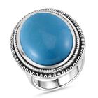 Howlit Ring 316L Edelstahl (Größe 16.00) ca. 25.00 ct