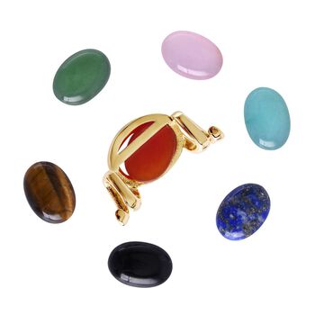 EVER TRUE schlichte Solit&auml;r-Edelstein-Halskette in Goldton