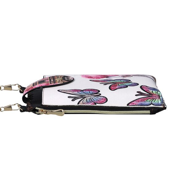 Handy Crossbody-Tasche, 10.5x18cm, Schmetterling image number 3