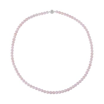 Japanische AAA Akoya Perle Halskette, ca. 50 cm 925 Silber rhodiniert