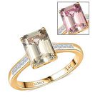 AAA Turkizit, Weißer Diamant Ring 585 Gold (Größe 17.00) ca. 3,22 ct
