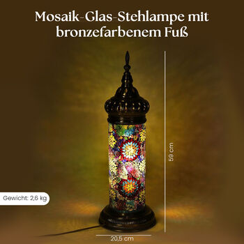 Mosaik Glas Stehlampe