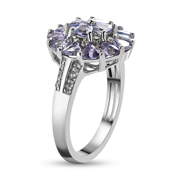 Tansanit und Zirkon Ring - 2,03 ct. image number 5