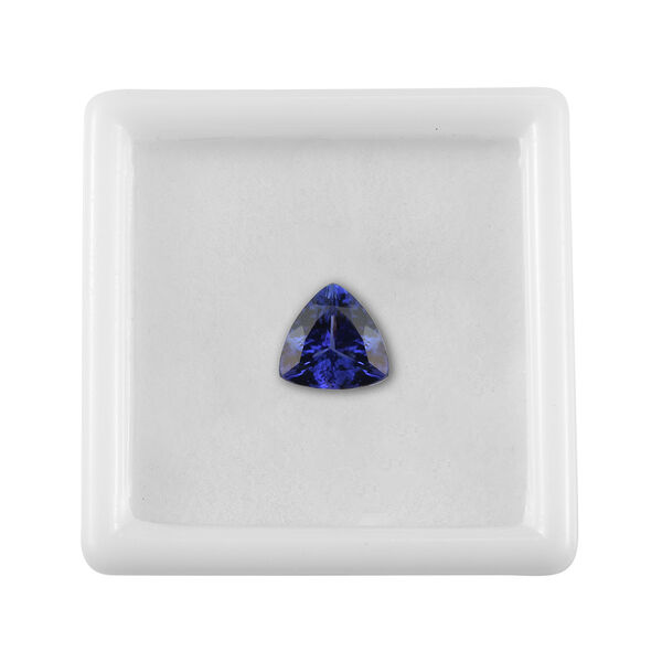 AAAA Tansanit Edelstein, Trillionschliff, 9mm, ca. 2.82 ct image number 3