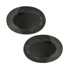 AAAA Shungit, facettiert, Oval 14x10 mm, 7,90 ct