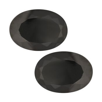 AAAA Shungit, facettiert, Oval 14x10 mm, 7,90 ct