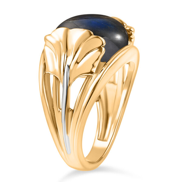 EVER TRUE AAA Labradorit Ring Nickelfreies Messing Zweifarbige Beschichtung (Gr&ouml;&szlig;e 16.00) ca. 8,50 ct image number 4