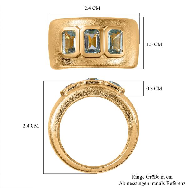 Himmelblauer Topas-Ring - 2,18 ct. image number 7