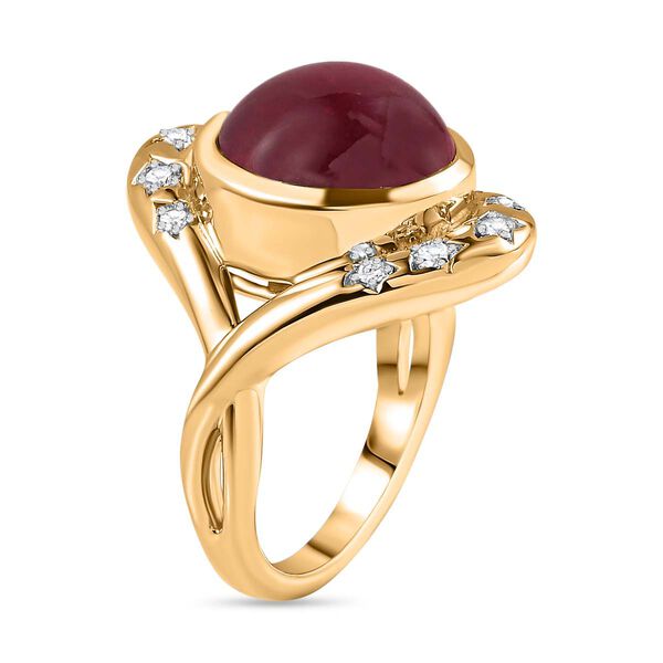 GP Celestial Dream Kollektion- Afrikanischer Rubin, Zirkon und blauer Saphir-Ring- 11,40 ct. image number 5