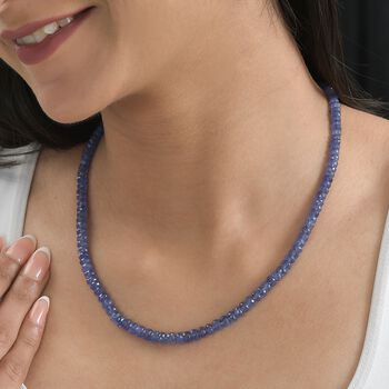 AAA Tansanit Halskette, 45cm - 117 ct.