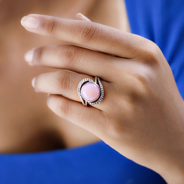 AA rosa Opal Ring - 5,36 ct. image number 3