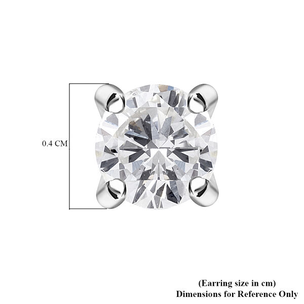 Diamant-Ohrstecker, zertifiziert I2-I3 G-H, 375 Weißgold ca. 0,25 ct image number 6