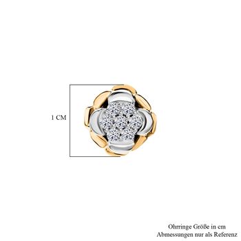 LUXURIANT SI Labor Diamant zweifarbige Ohrringe - 0,25 ct.
