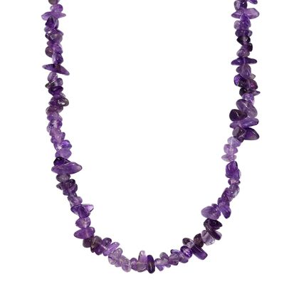 AA Afrikanischer Amethyst Halskette, 70 cm, ca. 150.00 ct