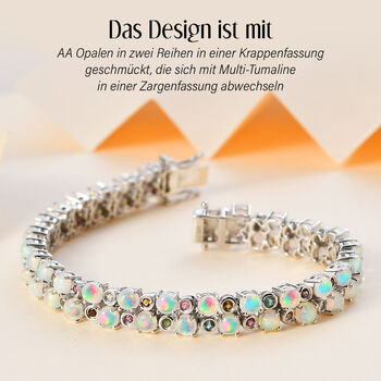 AA Nat&uuml;rliches, &auml;thiopisches Welo Opal und Multi-Turmalin-Armband