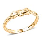 375 Gold Schlangen Ring, (Größe 17.00) ca. 1,30g