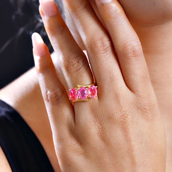 Sunset Triplett Quarz Ring, ca. 4,31 ct. image number 3