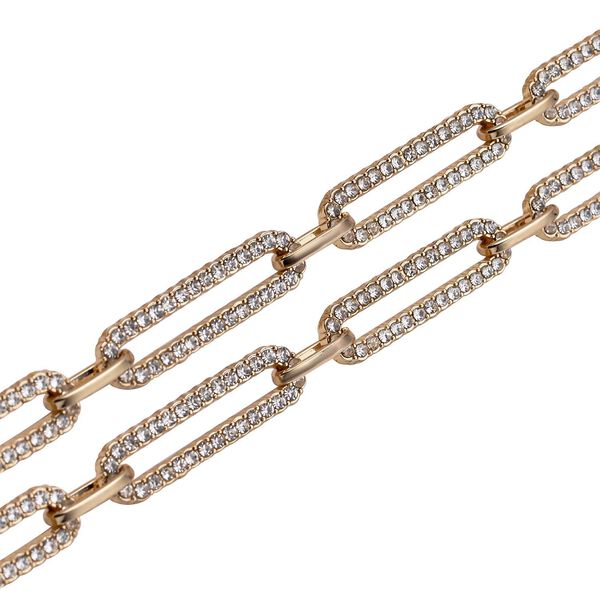 Wei&szlig;e Kristall-Halskette, 45 cm - 12,50 ct. image number 4