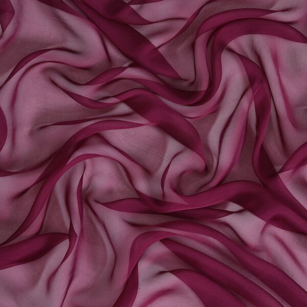 LA MAREY - Maulbeerseide Schal, Weinrot image number 5