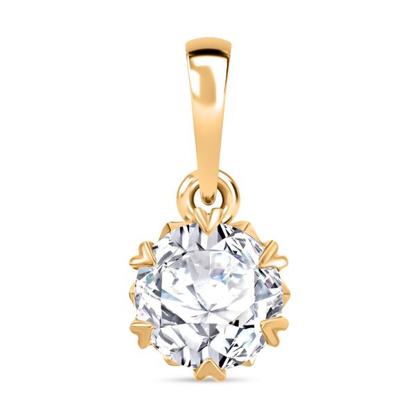 Moissanit Schmuckset, 925 Silber 750 Gelbgold Vermeil - 2,48 ct. image number 8