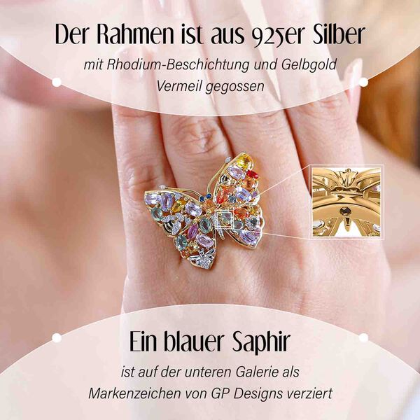 GP Trionfo Collection - Multi-Saphir und Zirkon-Ring - 5,76 ct. image number 3