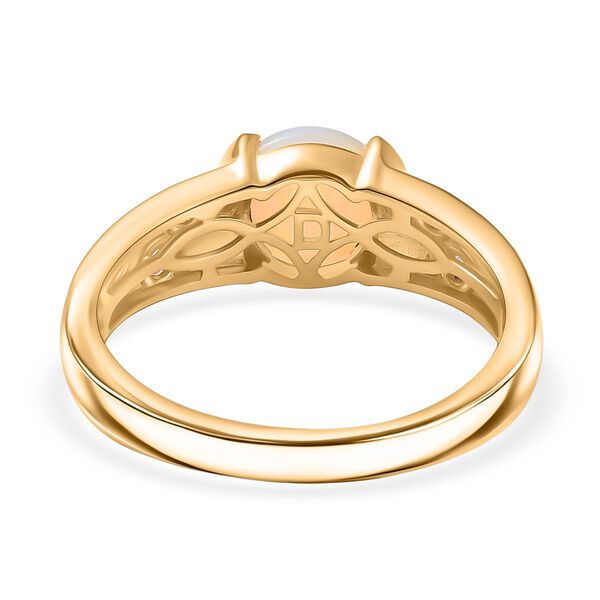 D'Joy AA nat&uuml;rlicher, &auml;thiopischer Welo Opal und afrikanischer Amethyst Ring - 0,98 ct. image number 6