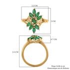 Kagem sambischer Smaragd floraler Ring - 1,24 ct. image number 6
