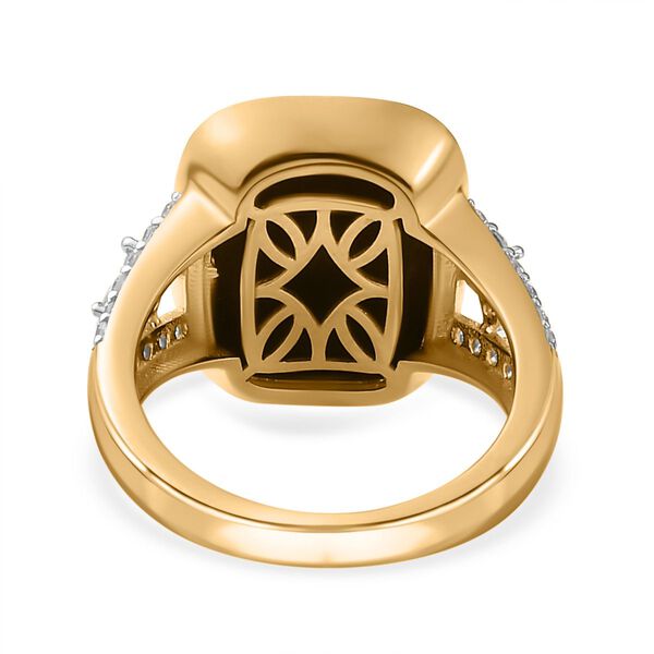 Goldenite und Zirkon Ring - 8,11 ct. image number 5