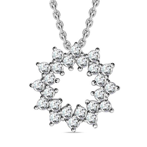 Moissanit Anhänger mit Kette - 0,84 ct. image number 0