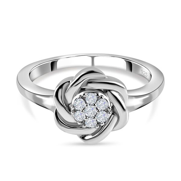 Wei&szlig;er Diamant-Ring - 0,10 ct.