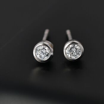 LUXURIANT SI Labor Diamant Ohrringe, 925 Silber rhodiniert - 0,25 ct.