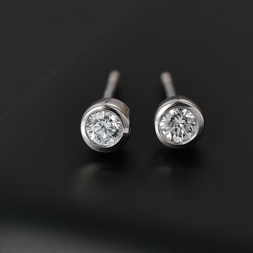LUXURIANT DIAMOND- SI Labor Diamant Ohrringe, 925 Silber rhodiniert - 0,25 ct. image number 2