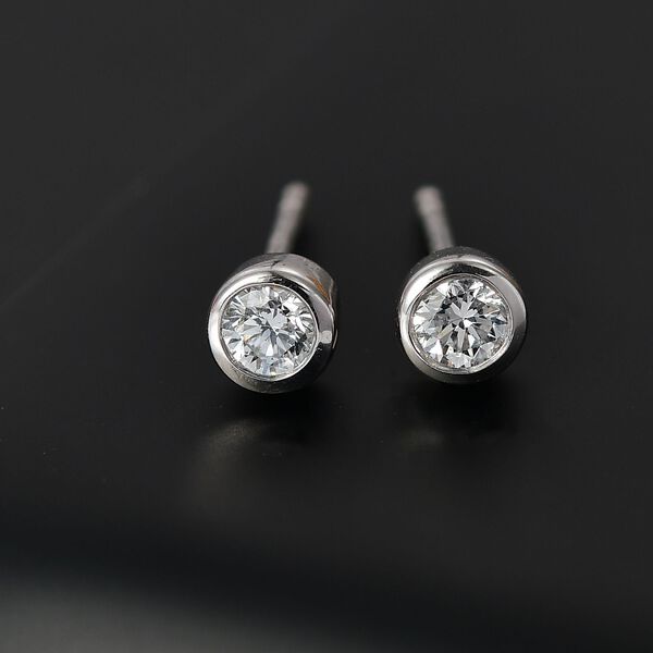 LUXURIANT SI Labor Diamant Ohrringe, 925 Silber rhodiniert - 0,25 ct. image number 2