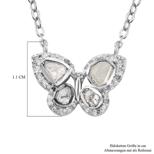 Polki Diamant Halskette, 45 cm - 0,50 ct. image number 7