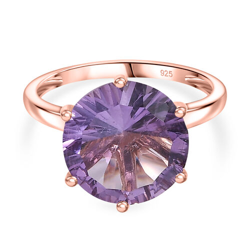 Rose De France Amethyst Ring 925 Silber 750 Roségold Vermeil (Größe 18.00) ca. 6,08 ct image number 0