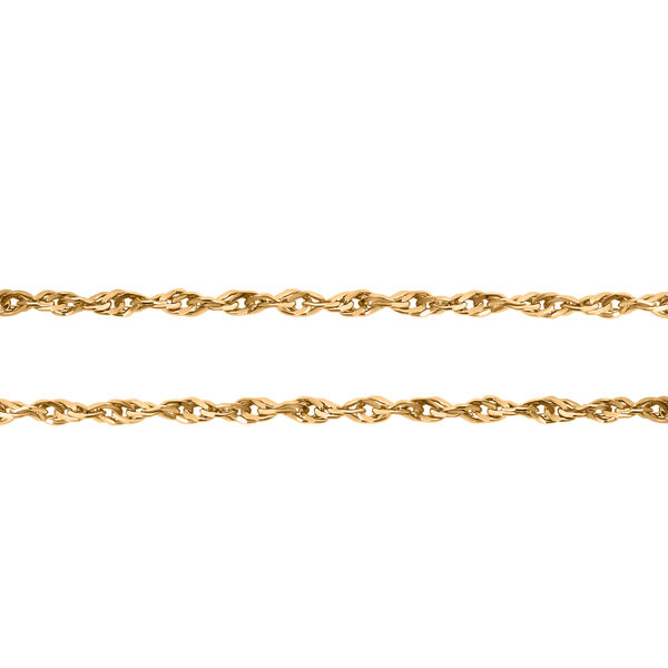 Italienische Singapur-Kette, 925 Silber vergoldet, ca. 60 cm, ca. 2,98g image number 2