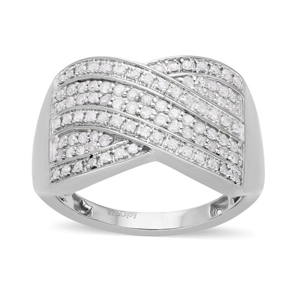 Wei&szlig;er Diamant-Ring - 0,50 ct.