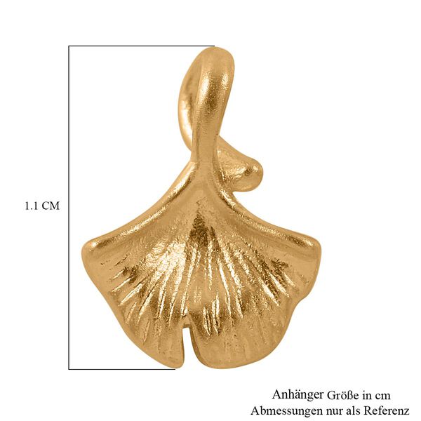 Ginkgoblatt Anh&auml;nger in 999 Gold image number 4