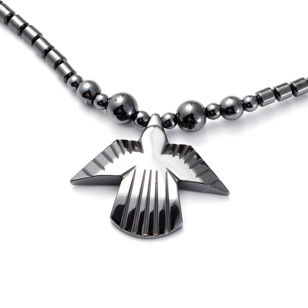 Hämatit Halskette50 cm Edelstahl ca. 188,00 ct image number 3