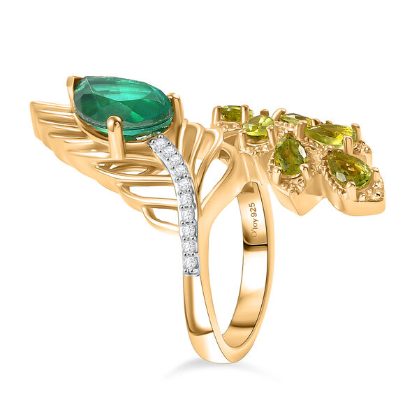 D'Joy Pfau Triplett Quarz, Peridot und Zirkon Ring - 4,90 ct. image number 4