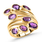 Afrikanischer Amethyst-Ring, 925 Silber vergoldet  ca. 3,34 ct image number 3