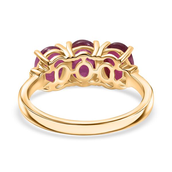 AA Afrikanischer Rubin und Diamant Ring - 4,24 ct. image number 6