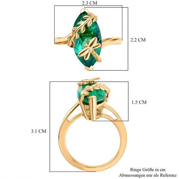 GP Trionfo Kollektion - Pfau Triplett Quarz und Kanchanaburi blauer Saphir-Ring - 6,54 ct. image number 6