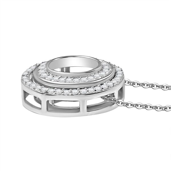 Moissanit Anhänger mit 50cm Kette - 0,94 ct. image number 4