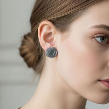 D'Joy nat&uuml;rliche Olmek Jadeit Ohrringe - 20 ct.