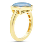 Boulder Opal Triplett Ring 925 Silber vergoldet  ca. 3,75 ct image number 3