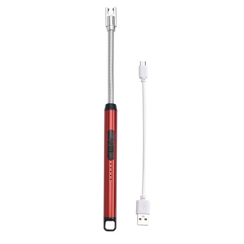 Elektrisches, wiederaufladbares Stabfeuerzeug mit flexiblem Hals, Rot image number 0